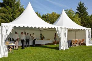 China 5x5 M White Pagoda Tent , Outdoor Party Marquee Event Tent Easy Installation wholesale