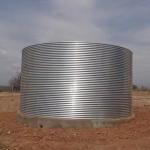 Big Capacity Pressed Round Corrugated Steel Water Storage Tanks Portable