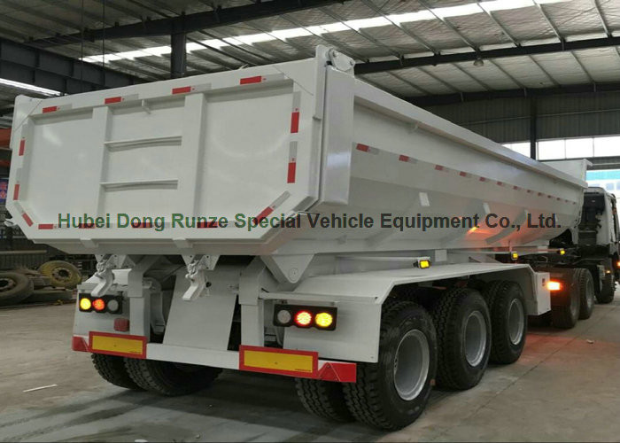Heavy Duty Dumper Semi Trailer Truck for 3 Axles U shape Hydraulic dump Tipper Trailer 45 - 50 Ton