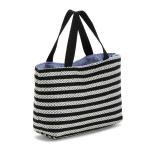 New Fashion Large tote bag carrrying Striated shopping bag Handbag promotional