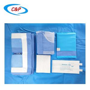 China SMS Disposable Surgical Laparoscopy Pelviscopy Pack Drape Towel EO Sterilized wholesale