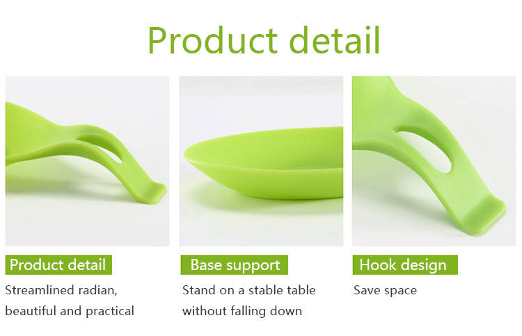 Orange Silicone Spoon Rest Utensil Holder Sustainable Rubber Spoon Rest