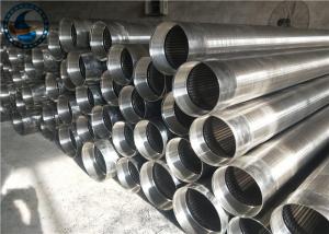 China Stainless Steel 304 Continuous Slot Screen , Anti Corrosion Vee Wire Screen wholesale