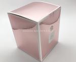 Pink Folding Cardboard Gift Boxes , Gold Foil Gift Boxes Holographic Advertising