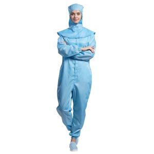 China Breathable Anti Static Garments ESD Dustproof Unisex Jumpsuit With Zipper wholesale