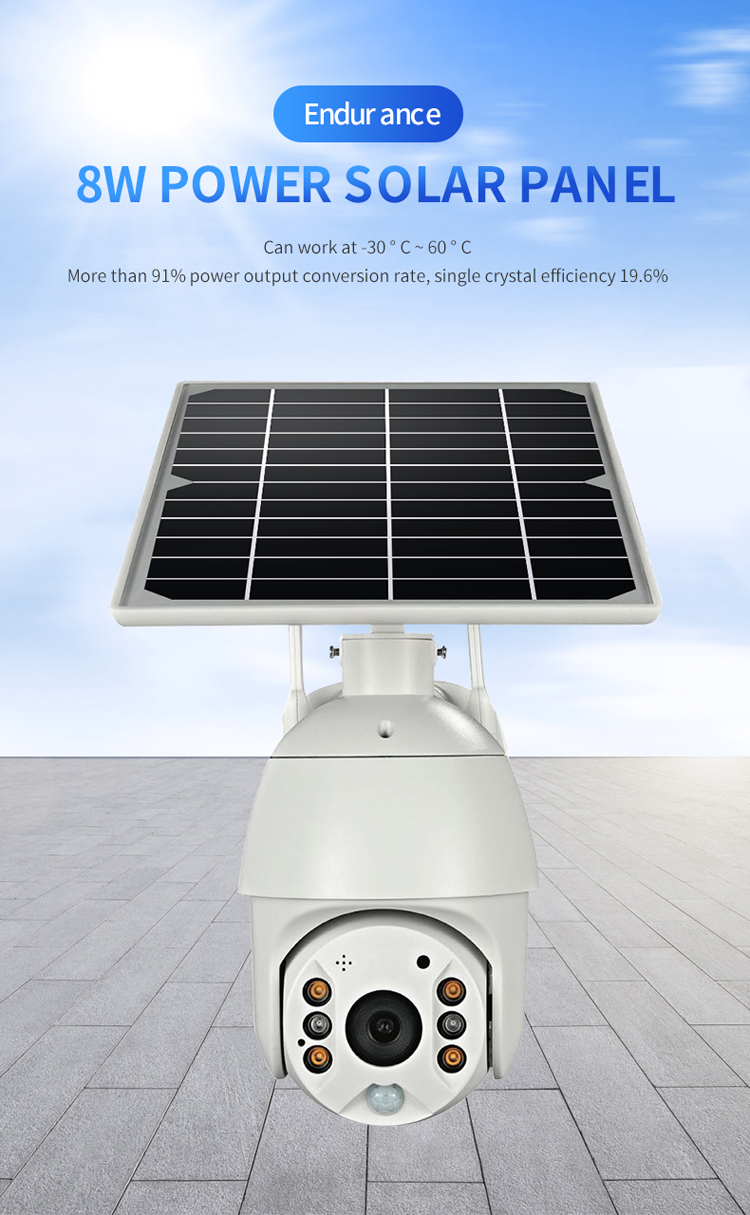 WiFi/4G Network Supply Mode Solar Flood Light With CCTV Camera For Outdoor Lighting