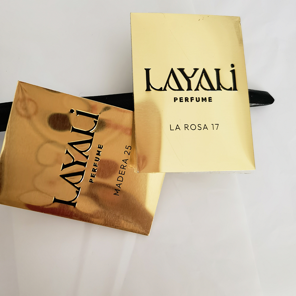 Nickel Metal 3d Self-adhesive Labels With Metal Logo, for Perfume Bottles
