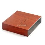 6061 T6 Square Extruded Beam Aluminium Alloy Tube Profiles Wood Grain Timber