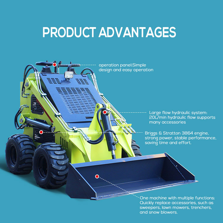 BOXINHUASHENG Hydraulic Valve Mini Tracked Loader for CE Approved Earth-Moving Machinery