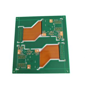 Single Double Sided Multilayer Rigid Flex PCB Halogen Free Through Hole