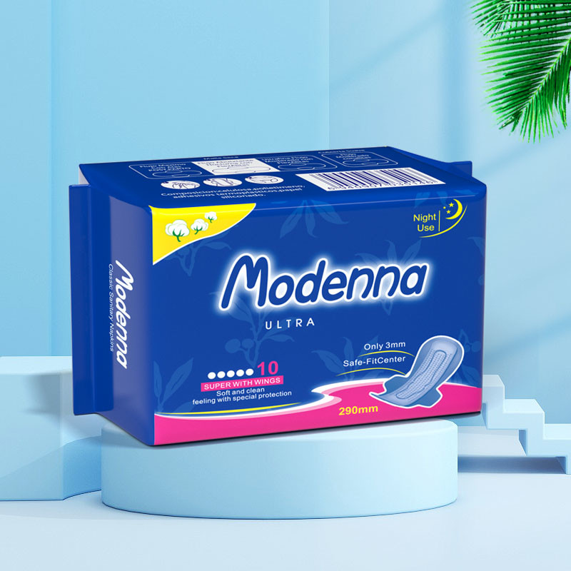 OEM Female Sanitary Pad Disposable Anion Cotton Menstrual Pad Customized