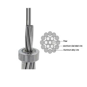 China Hybrid Optical 80KN 6F 12F 24F OPGW Optical Fiber Cable wholesale