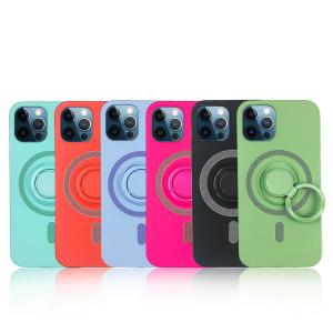 China Magsafe Bracket Anti Fingerprint Phone Case Wireless Charging 360 Rotating wholesale