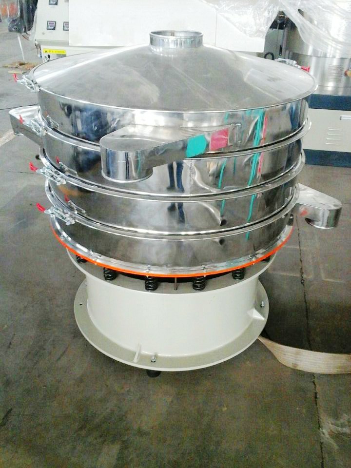 Circular Vibrating Sieve Machine 500 Mesh Easy Operated Grid Design 0.75kw