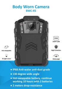 China Ambarella IP68 Waterproof Body Video Camera Hot Swappable 2200mAh wholesale