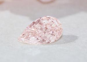 China Decorative Pear Shaped Diamonds Pink Drill Oval Cut Cultivation wholesale