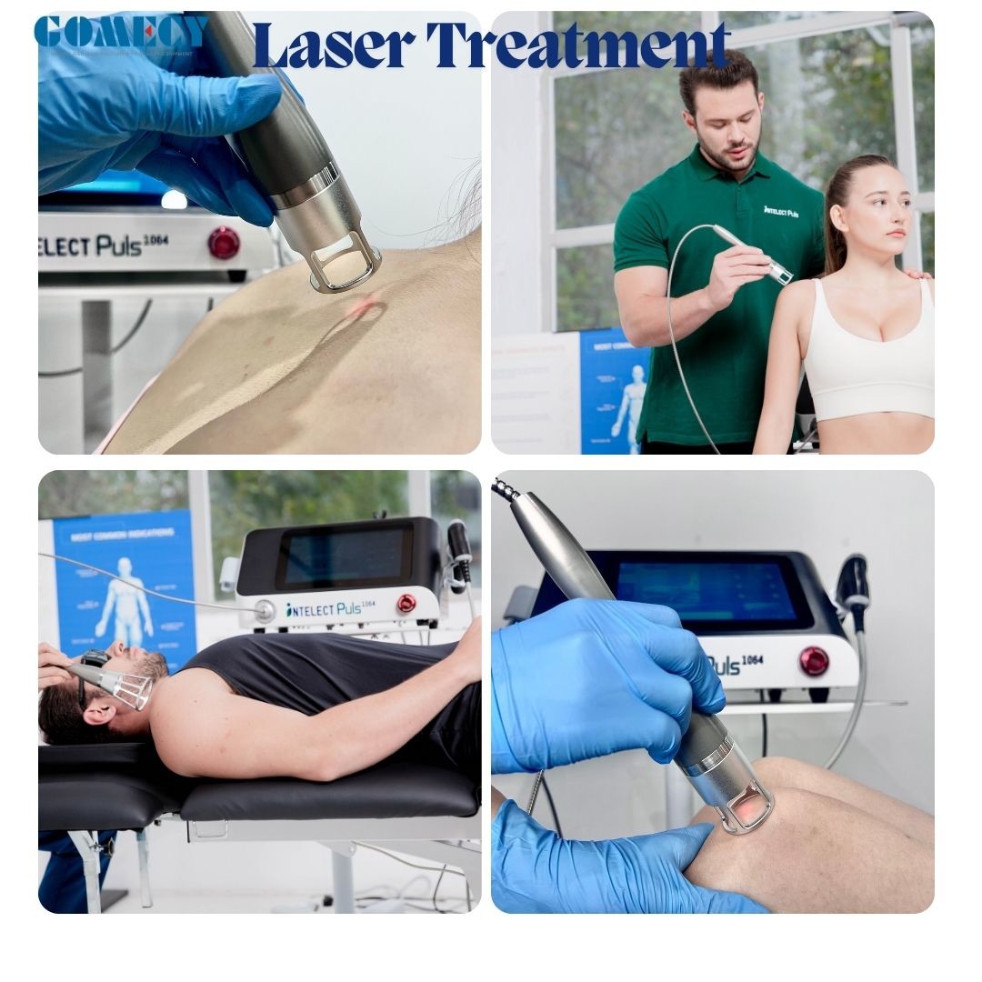 2 In 1 High Intensity Shockwave Therapy Device Physiotherapy 1064Nm Class IV High Power Therapeutic Laser For Pain Management
