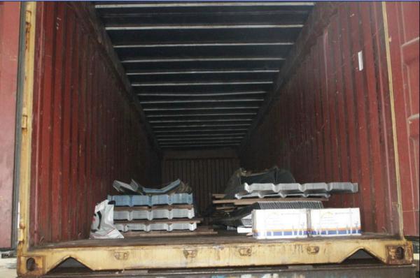 Industrial Waterproof Prefabricated Roofing Sheets , Metal Building Wall Panels