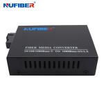 Simplex 1310 / 1550nm 20km SC Gigabit Media Converter 10/100/1000M