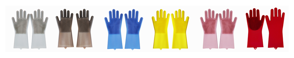 Best Amazon Hot Heat Resistant Kitchen Five Finger Barbecue Grilling Rubber Silicone Oven Reusable Cooking BBQ Glove for cooking