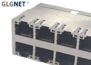 China 60W UPOE+ 10G Rj45 Modular Jack Connector 2x4 Multiple Ports With Light Lipe wholesale