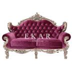 Velvet Chesterfield Sofa Set Antique Luxury Fabric Living Room Furniture