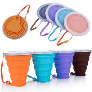 China BPA Free Silicone Collapsible Water Cup 9.2oz For Kids wholesale
