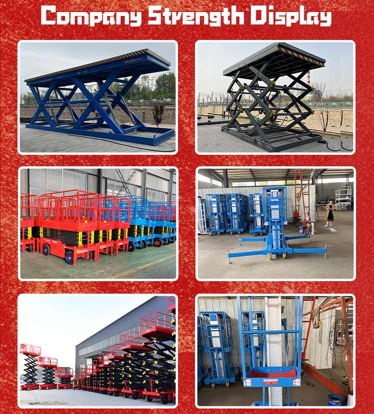 Mobile Push Around Personal Lift Vertical Mast Lift Manual Electric 4m 150kgs Portable One Man Lift for Sale