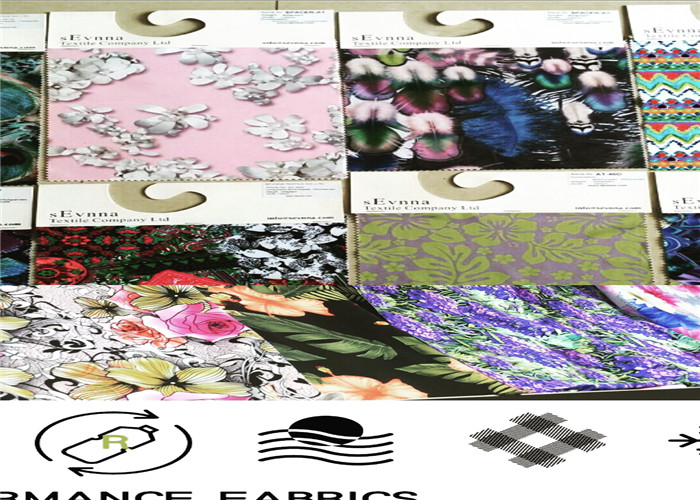 Wrap Knitting Repreve Fabric Screen Printing Customized Fabric Knit Circular