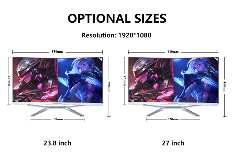 24'' 27'' All In One PC Computer Widescreen Gaming Desktop Intel Core I7 I5 I3