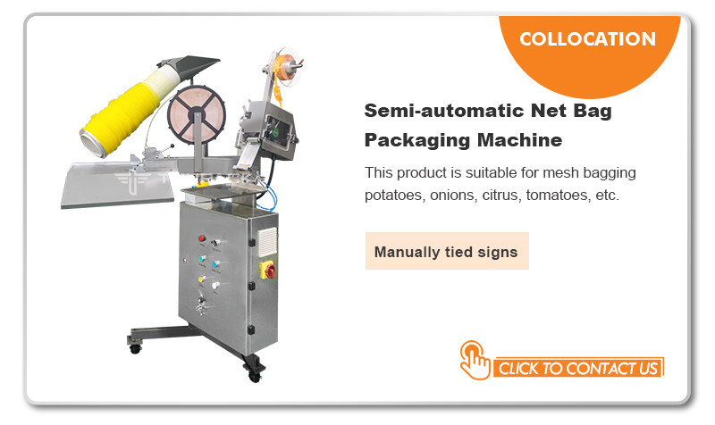 Semi Auto Mesh Bag Net Packing Machine For Onion Net Bag Sealing Clipping Packing Machine