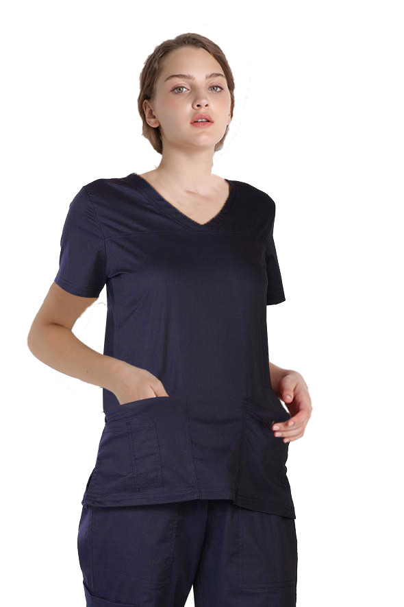 Polyester Viscose Spandex Medical Uniform Scrubs