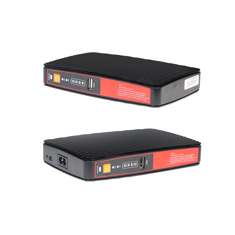 2023 5V 12V 24V DC Mini UPS with White LiFePO4 Battery and Long Battery