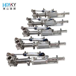 China Air Driven Rotary Valve Type Ceramic Pneumatic Filling Pump For Cosmetic Lotion Filling wholesale