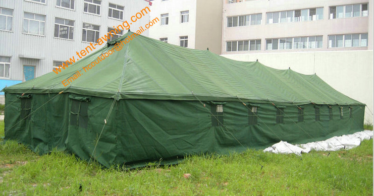 UV Resistance Military Canvas Tents Pole-style Galvanized Steel Waterproof Military Camping Tent
