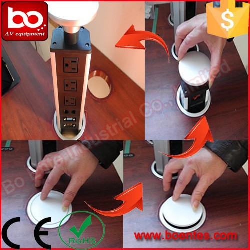 Electric Plugs and Socket for Kitchen Worktop/Tabletop Connection Box