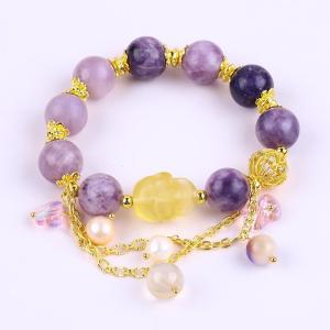 China Party Jewelry Gems Stone Stretch Bracelets For Gift Giving wholesale