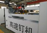 4 Kw Power Carton Box Stitching Machine / Semi Automatic Box Stitching Machine