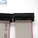 Double Row 120mm IDC Flat Cable , UL2651 28AWG Grey Ribbon Cable