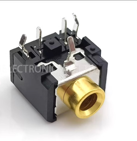 PJ-306 3.5MM Headphone jack Metal Copper Head Color Customized Audio Jack DIP