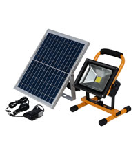 Dustproof Solar Powered LED Flood Light 100W 200W For Outdoor Yard Garden