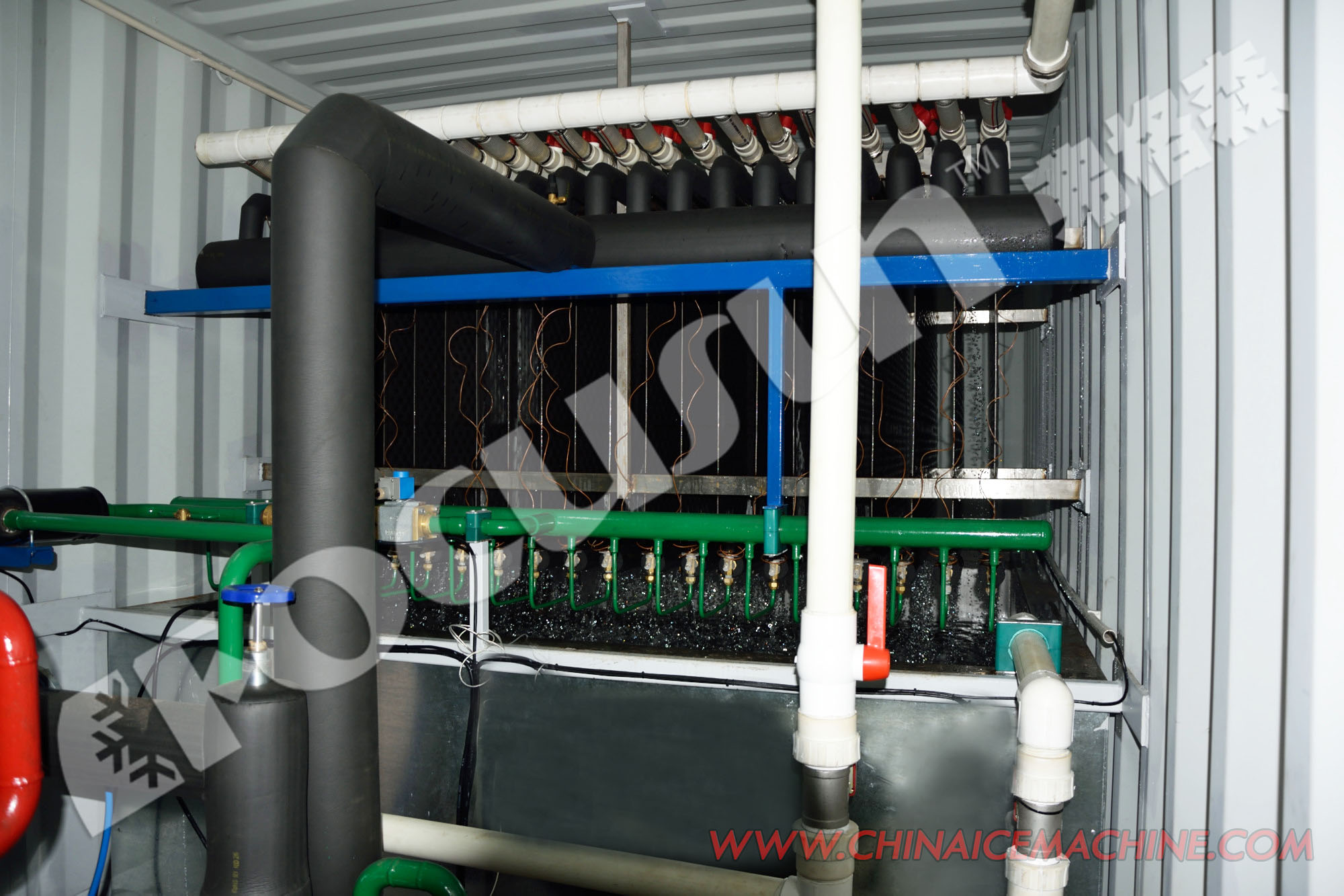 Industrial Concrete Cooling Chilling Machine with Evaporative Cooling Condenser at 380V