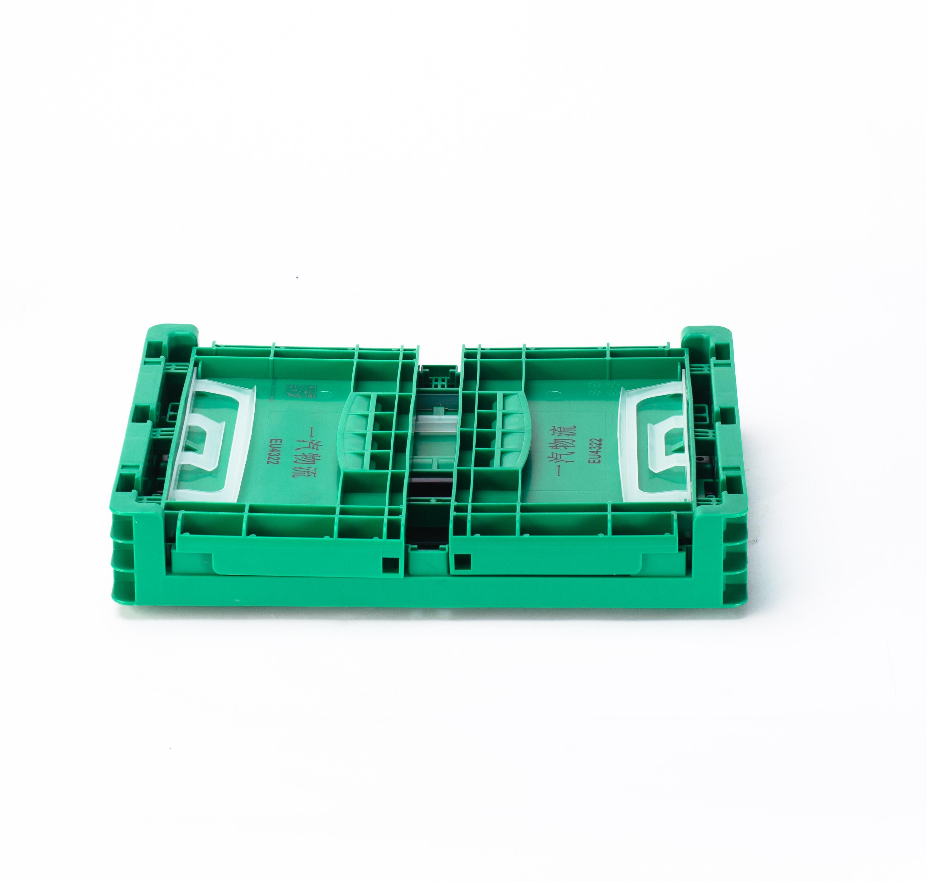 Collapsible EU Crate for Parts Logistic 400x300x230mm Customized Color Foldable Box
