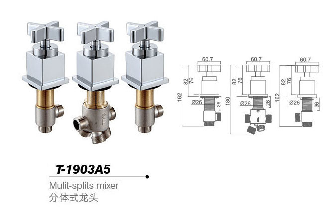 Bathtub mixer,Faucet,cold/hot water basin tap T-1903A5