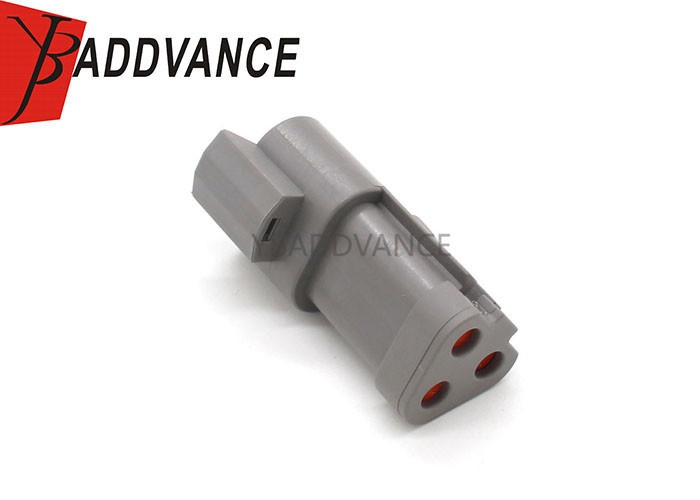 DT04-3P-CE01 Deutsch Automotive Connectors DT Series 3 Pin Male Connector With Wedge And Short Cap