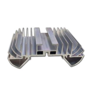 China Versatile Aluminum Extrusion Heat Sink Aesthetic Customized Silver Heat Sink wholesale