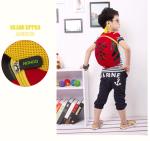 Red Child Personalized Kids Backpack Shoulder Neoprene Waterproof