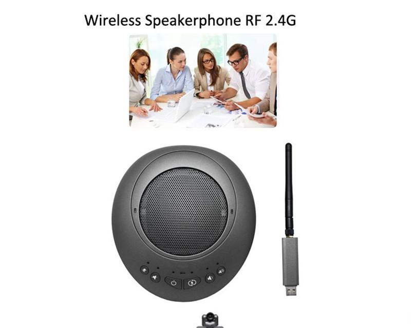 Full Duplex 360° USB wireless microphone for video conferencing RF2.4G wireless video conferencing microphone and speake