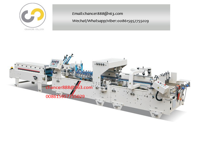 Automatic pre-fold corrugated and cardboard box folder gluer machine