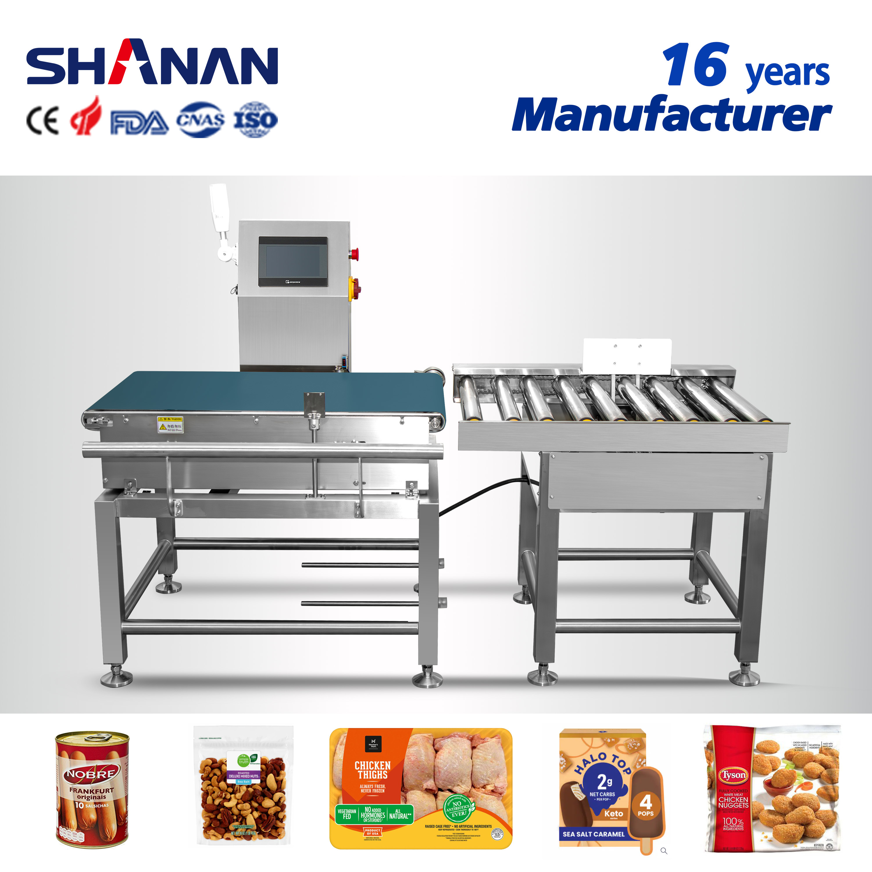 Automatic Check Weigher For Fast And Accurate Weight Measurement And Sorting With Rejection